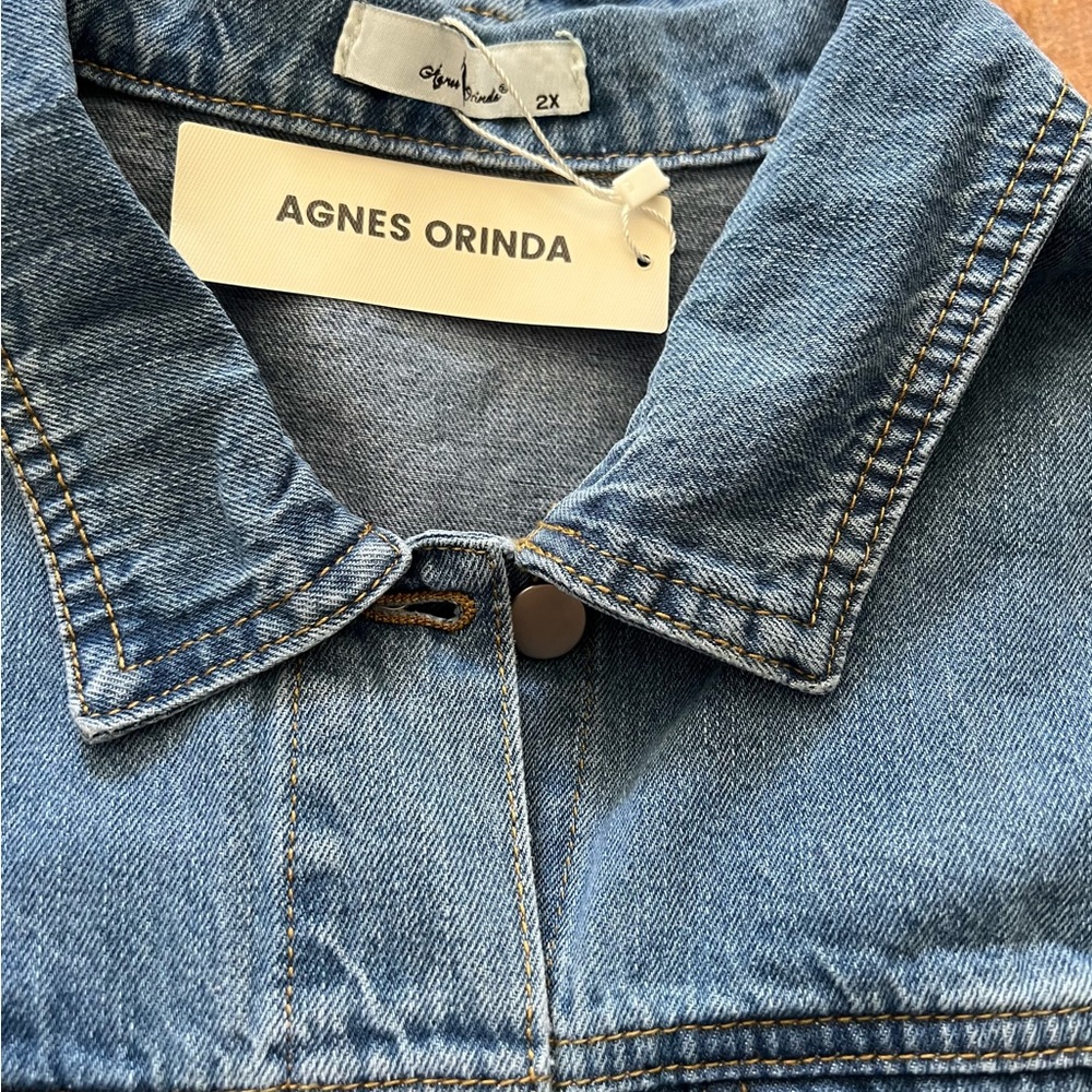 DENIM JACKET WOMENS PLUS 2X NWT
